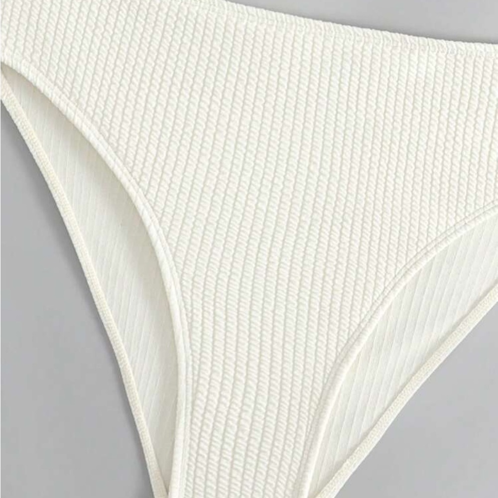 NEW Summer Halter 2 Piece Swimsuit High Cut Tie Back Bikini Set - Picture 3 of 8